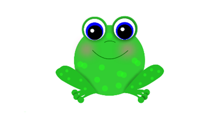 Friendly frog illustration